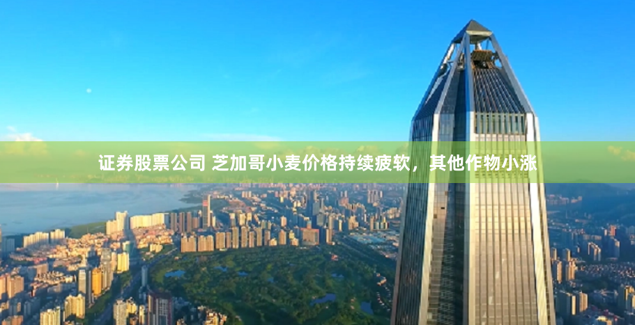 证券股票公司 芝加哥小麦价格持续疲软，其他作物小涨